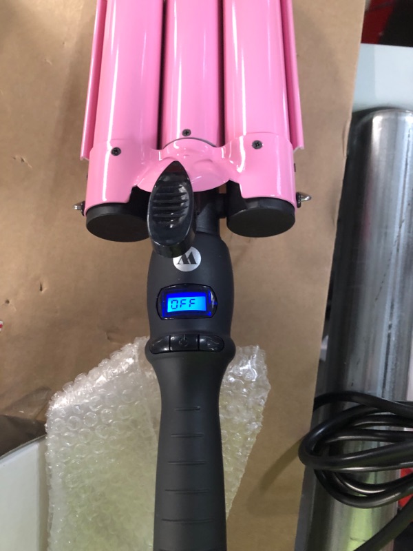 Photo 1 of 3 Barrel Curling Iron Wand Dual Voltage Hair Crimper **TURNS ON** *LOOKS BRAND NEW*