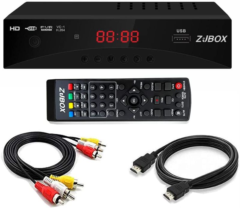 Photo 1 of Digital TV Converter Box, ATSC Cabal Box - ZJBOX **LOOKS BRAND NEW** *TURNS ON*