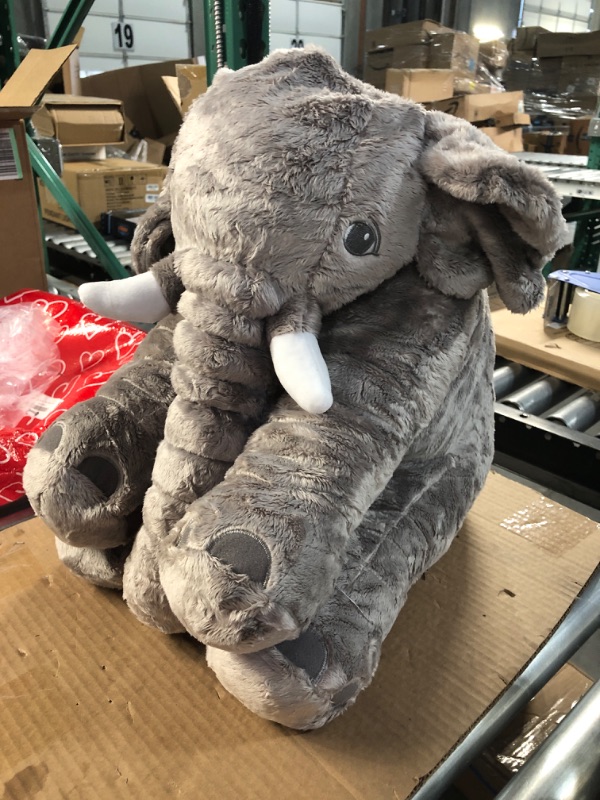 Photo 2 of HOMILY Stuffed Elephant Plush Animal Toy 24 INCH 