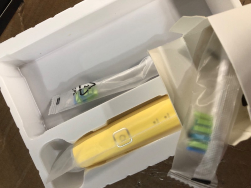 Photo 1 of 7AM2M Sonic Electric Toothbrush with 6 Brush Heads for Adults and Kids, One Charge for 90 Days, Wireless Fast Charge, 5 Modes