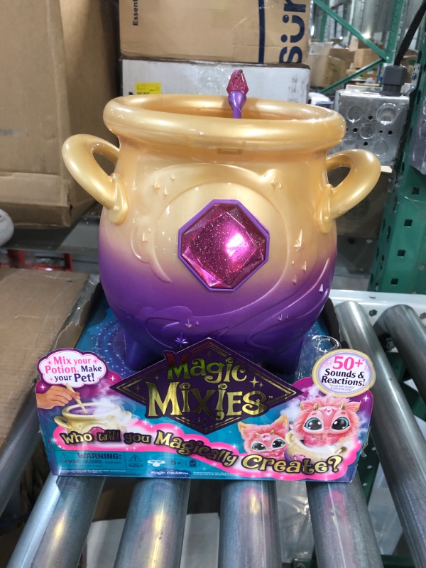 Photo 2 of Magic Mixies Magical Misting Cauldron with Interactive 8 inch Pink Plush Toy and 50+ Sounds and Reactions