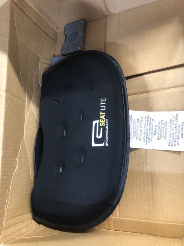 Photo 1 of GSeat CLASSIC Gel and Foam Seat Cushion - Long Lasting (Black)