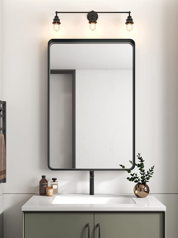 Photo 1 of  Black Bathroom Mirror for Wall.