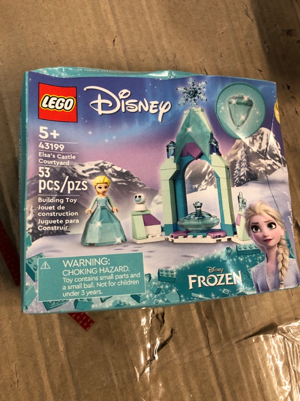 Photo 2 of LEGO Disney Elsa’s Castle Courtyard 43199 Diamond Dress Set, Buildable Princess Toy with Collectable Frozen 2 Mini-Doll Figure