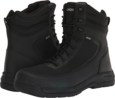 Photo 1 of Bogs Mens Shale 8-Inch GlacialGrip PP WP Puncture Proof Waterproof Boot, Black, Size 10