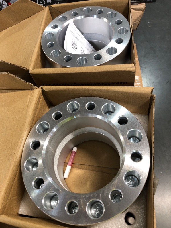 Photo 2 of ECCPP 4pcs 8x170 Wheel Spacers 8 Lug 2" (50mm) 8x170mm to 8X170mm 125mm fits for Excursion for F250 for F350 with 14x1.5 Studs