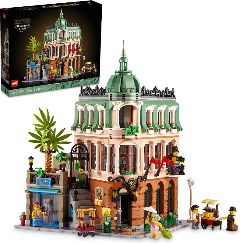 Photo 1 of ***Parts Only***LEGO Icons Boutique Hotel 10297 Modular Building Display Model Kit for Adults to Build, Set with 5 Detailed Rooms Including Guest Rooms and Gallery