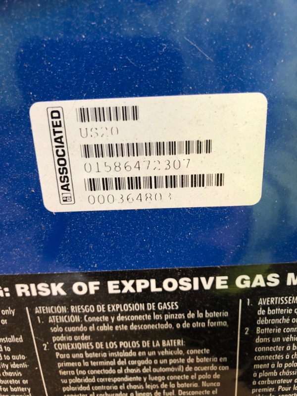 Photo 5 of Associated Equipment US20 6/12 Volt Value Battery Charger Blue 24 Inch