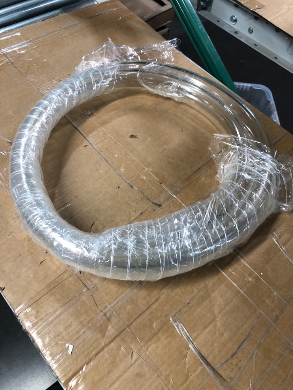 Photo 2 of 10ft x 1.25" ID Clear Vinyl Tubing, Flexible Hybrid PVC Tubing Hose, ID 1.25 INCH 10 Feet