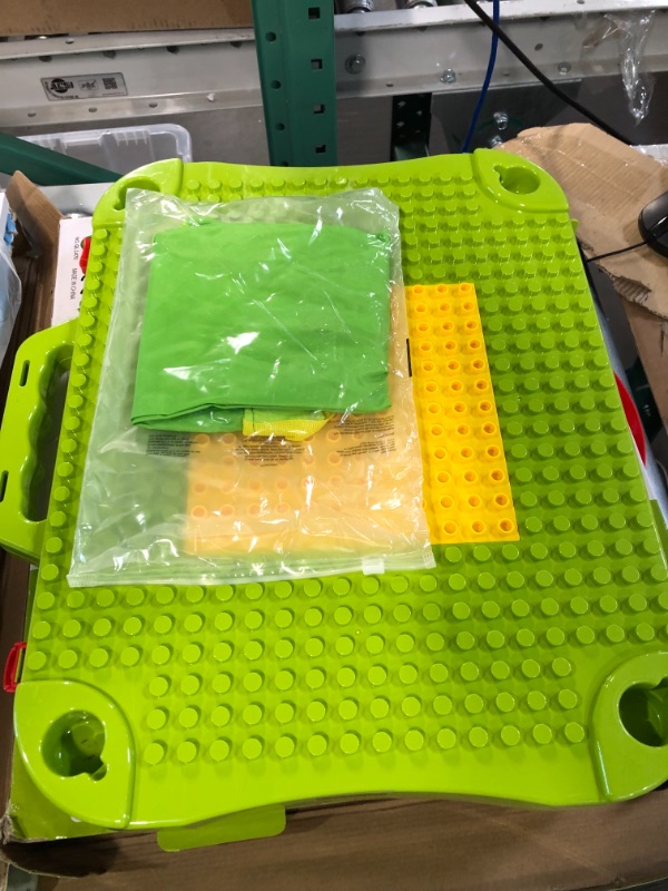 Photo 1 of 3-in-1 Kids Activity Table, Compatible for Lego Duplo and Mega Blocks
