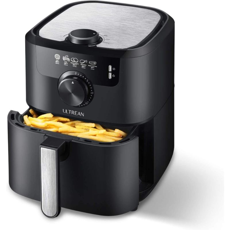 Photo 1 of *USED*
Ultrean 4.5 Quart Air Fryer Small, with Temp& Time Knob, Non-Stick, 1500W