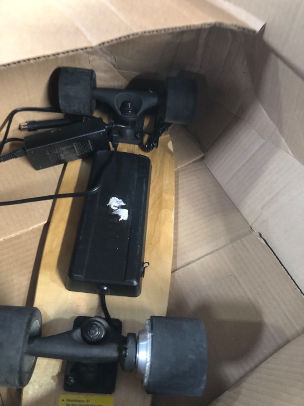 Photo 3 of *FOR PARTS ONLY*
 WOOKRAYS Electric Skateboard with Wireless Remote Control