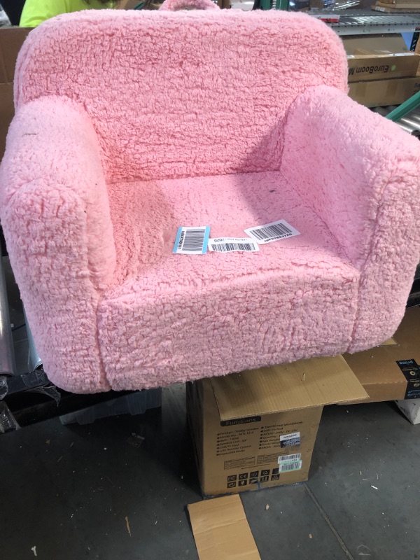 Photo 2 of Delta Children Cozee Sherpa Chair, Pink