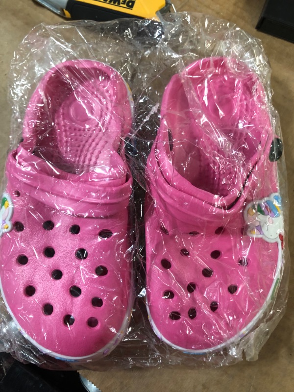 Photo 2 of XPKWS Kids Clogs Boys Girls Garden Shoes Pink