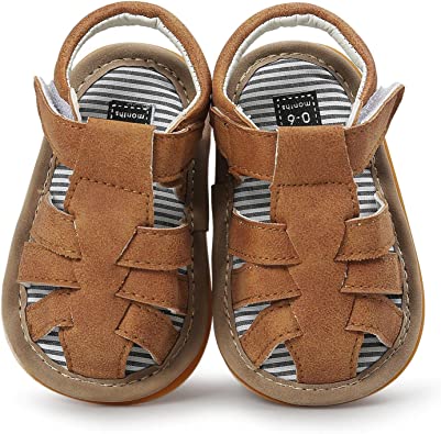 Photo 1 of Baby Girl Boy Sandals, Premium Soft Anti-Slip Sole Infant Baby Sandals Summer Casual Beach