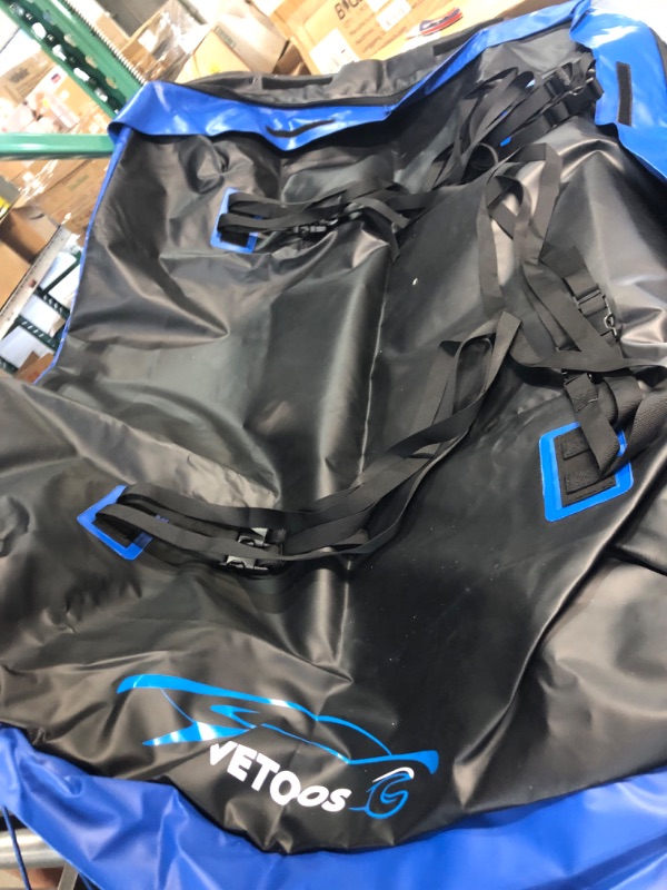 Photo 1 of Vetoos 21 Cubic Feet Car Rooftop Cargo Carrier Bag Blue
