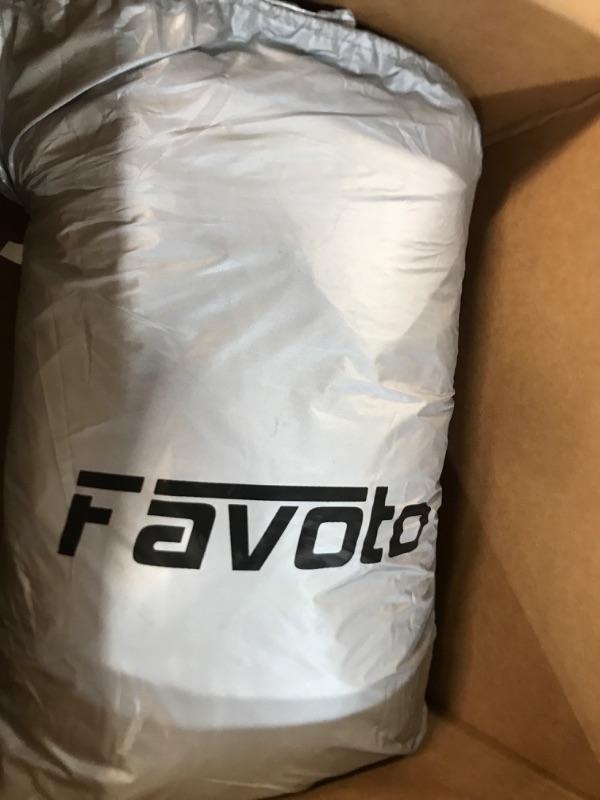 Photo 1 of Favoto Car Cover Waterproof All Weather for Automobiles, 5 Layer Heavy Duty Outdoor Sun Protection Snowproof Velvet Car Tarp, 4 Windproof Straps, Universal Accessories Fit for SUV Length up to 198” Silver 188-198 Inches SUV