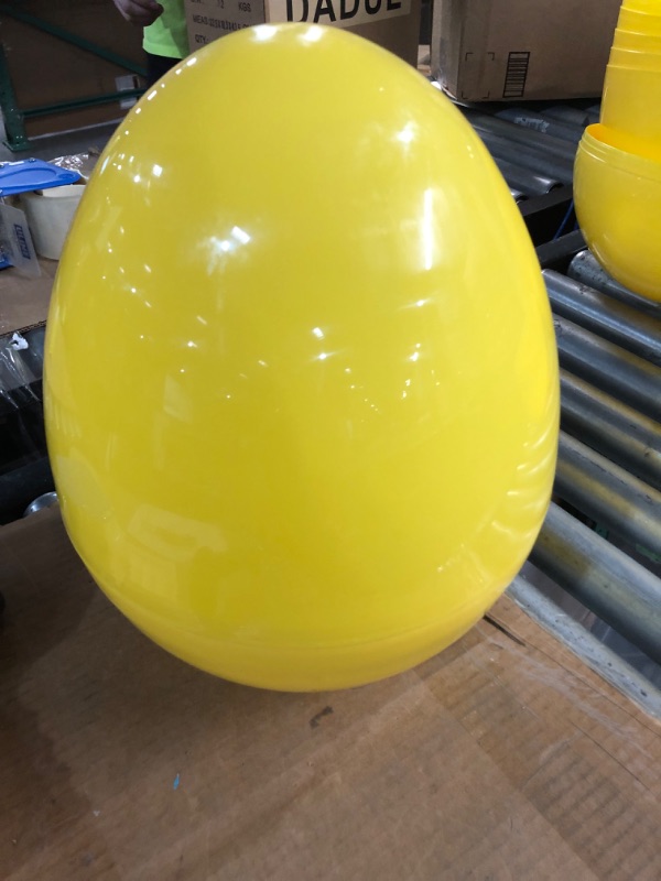 Photo 2 of 14" Fillable Yellow Plastic Easter Eggs - 6 Pieces