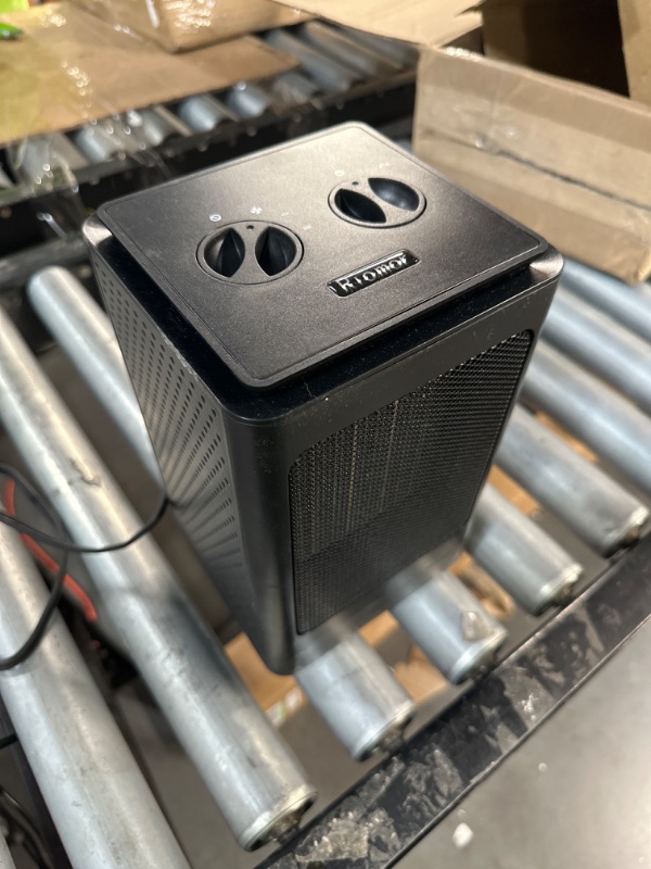 Photo 2 of *UNTESTED* Space Heater, 1500W Portable Heater, 60°Oscillating Electric Heater - Black