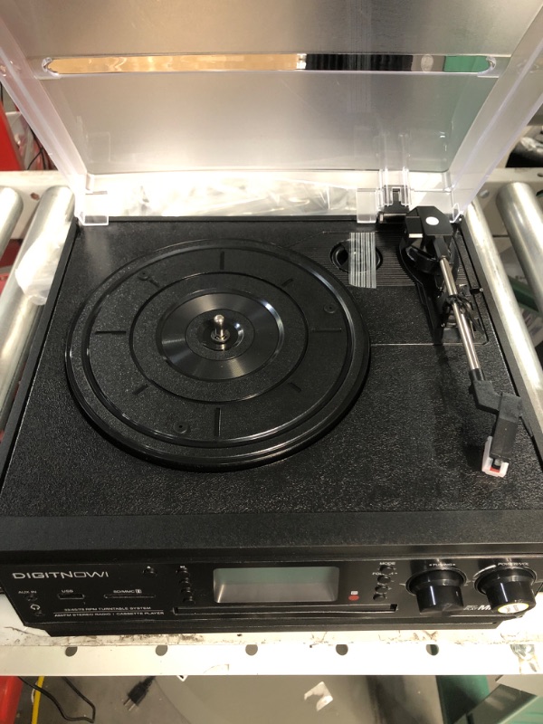 Photo 4 of DIGITNOW Bluetooth Record Player Turntable with Stereo Speaker