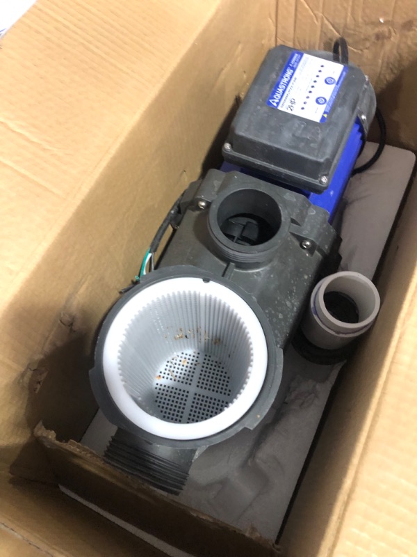 Photo 1 of *USED*Aquastrong 1.5 HP In/Above Ground Single Speed Pool Pump, 115V, 8100GPH, 