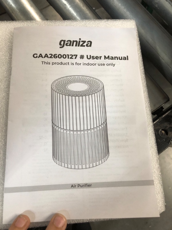 Photo 4 of Air Purifiers for Home Large Room up to 800ft², Ganiza H13 True HEPA air purifiers for Bedroom Pets Hair Dander with Night Light