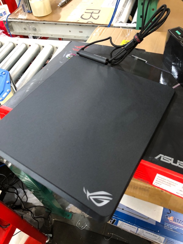 Photo 3 of (doesnt turn on) ASUS ROG Balteus Vertical Gaming Mouse Pad with Wireless(12.6” X 14.6”)