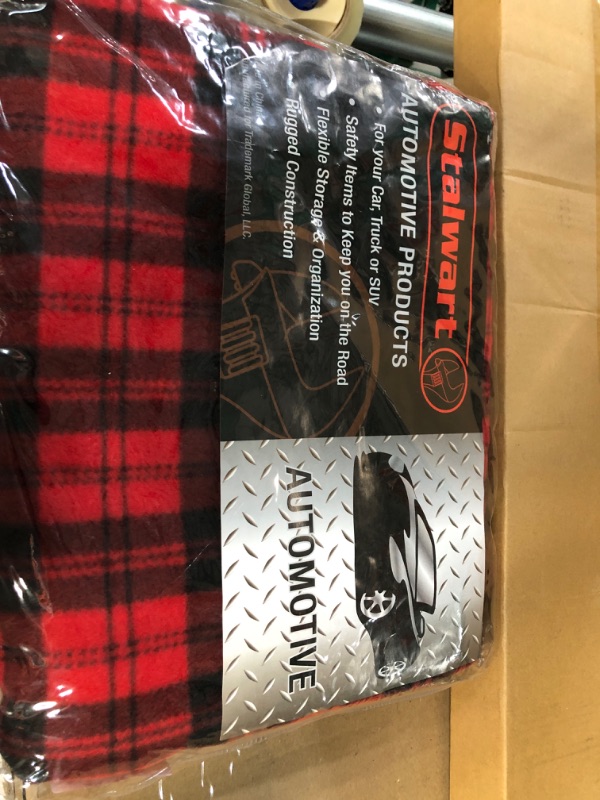 Photo 2 of Car Cozy 2 - 12-Volt Heated Travel Blanket (Red Plaid, 58" x 42") with Patented Safety Timer by Trillium Worldwide