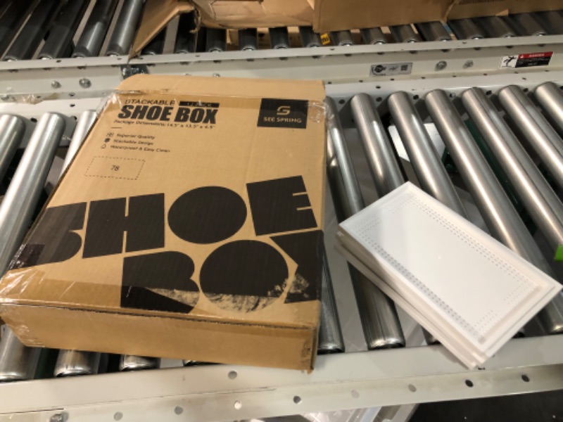 Photo 1 of *POSSIBLY MISSING PIECES* SEE SPRING Large 12 Pack Shoe Storage Box