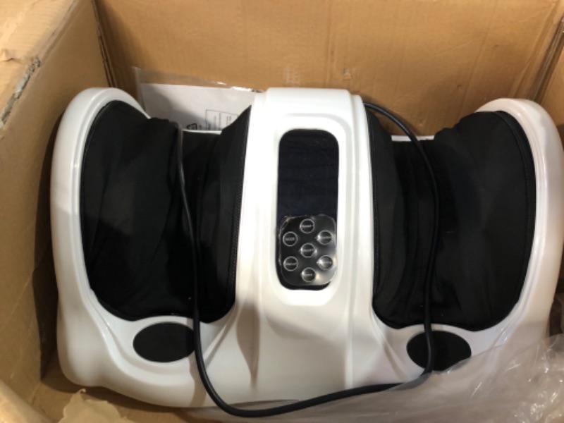 Photo 4 of *SEE NOTES*TWT Foot Massager Machine Shiatsu Foot and Calf Massager with Heat, White