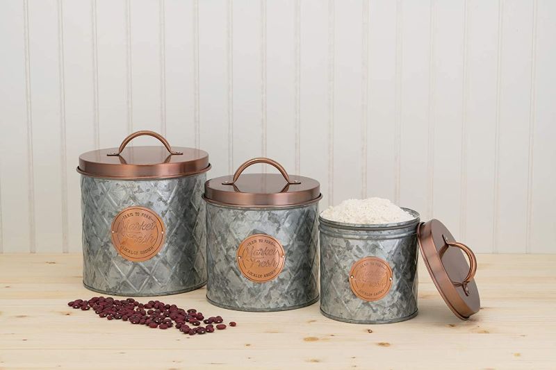 Photo 6 of *SEE NOTES* Amici Home Bristol Storage Canister Metal Can, Set of 3