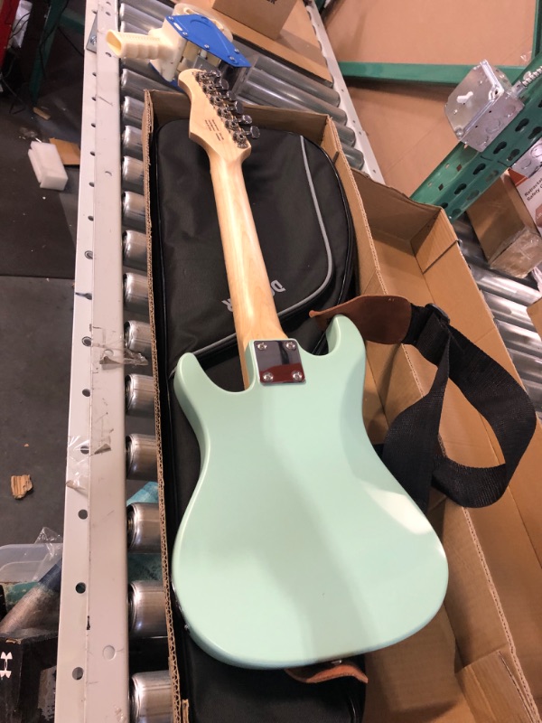 Photo 3 of *POSSIBLY MISSING PIECES* Donner 30 Inch Electric Guitar, Mint Green