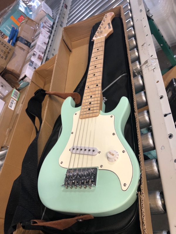 Photo 2 of *POSSIBLY MISSING PIECES* Donner 30 Inch Electric Guitar, Mint Green