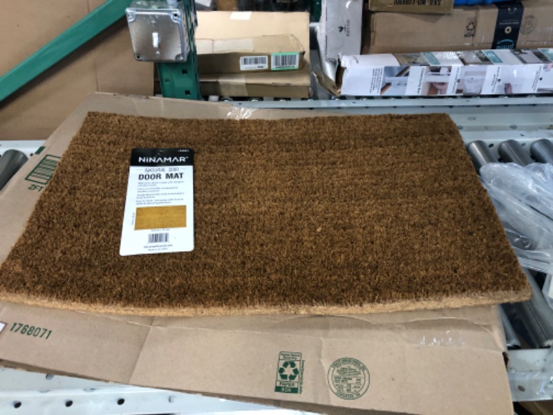 Photo 3 of *IN GOOD CONDITION* NINAMAR Door Mat All Natural Coir – 29.5 x 17.5 inch