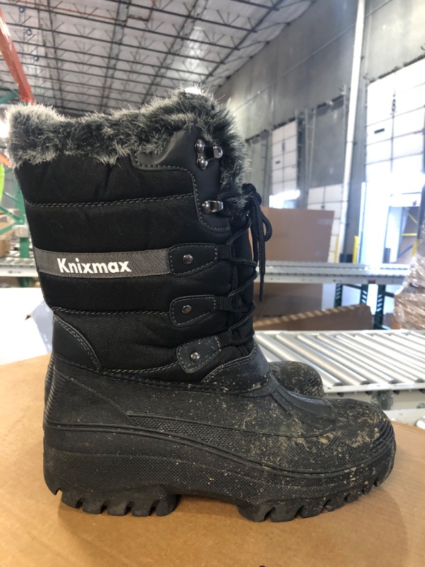 Photo 7 of *SEE NOTES*Knixmax Women's Winter Snow Waterproof Mid Calf Booties, Size: US Women's 10