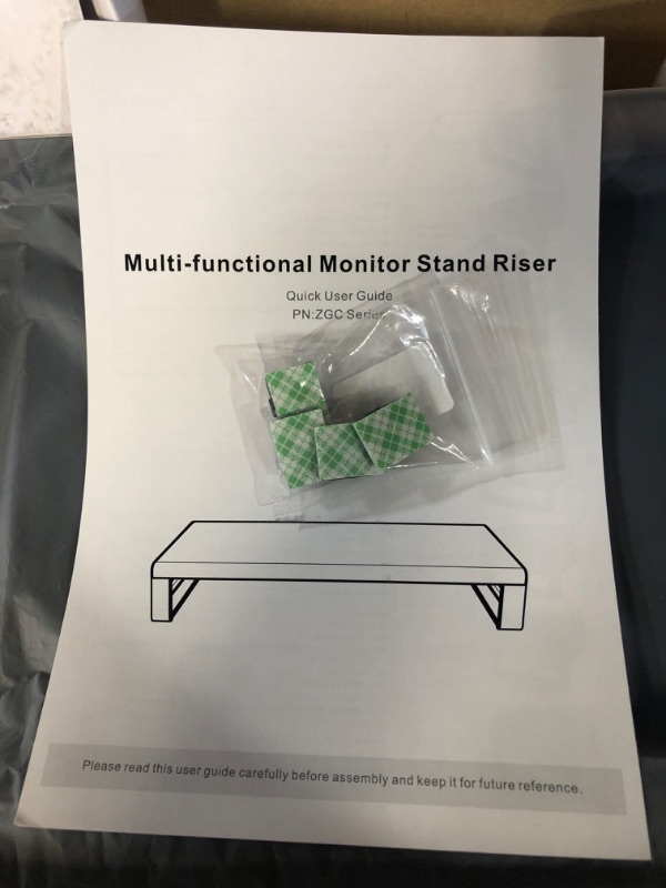 Photo 1 of VAYDEER Dual Monitor Stand Aluminum Monitor Riser with Wireless Charging 