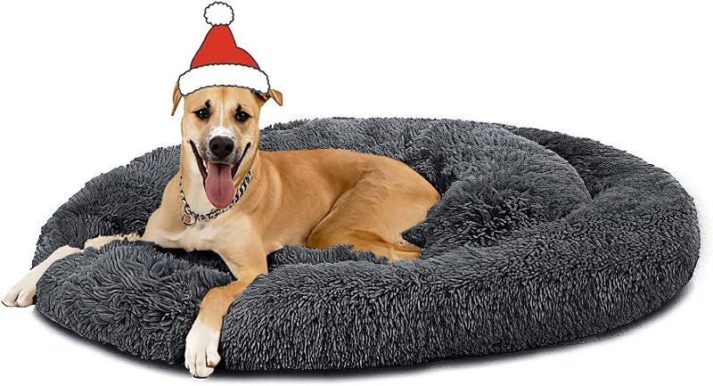 Photo 1 of *IN GOOD CONDITION* OYANTEN Dog Bed for Medium Dogs, 36in, Dark gray