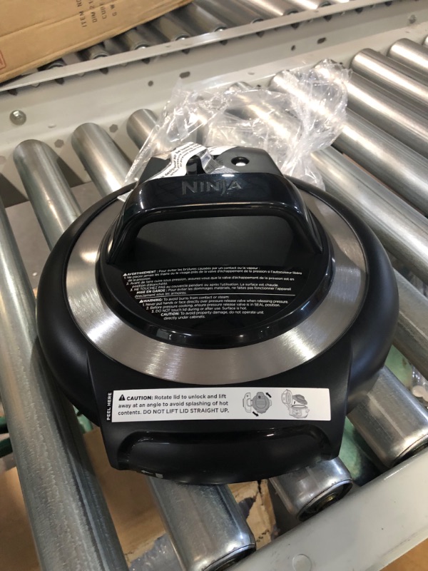 Photo 4 of *SEE NOTES - DAMAGED* Ninja Foodi 10-in-1 Pressure Cooker and Air Fryer with Nesting Broil Rack, 6.5 Quart, Stainless Steel