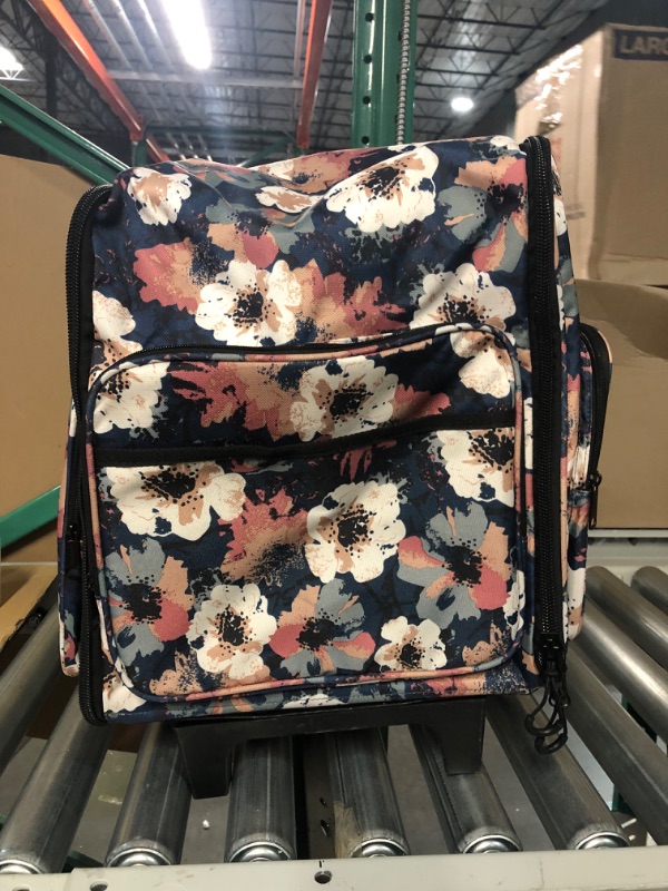 Photo 1 of *SEE NOTES* Floral print Backpack Bag with Wheels