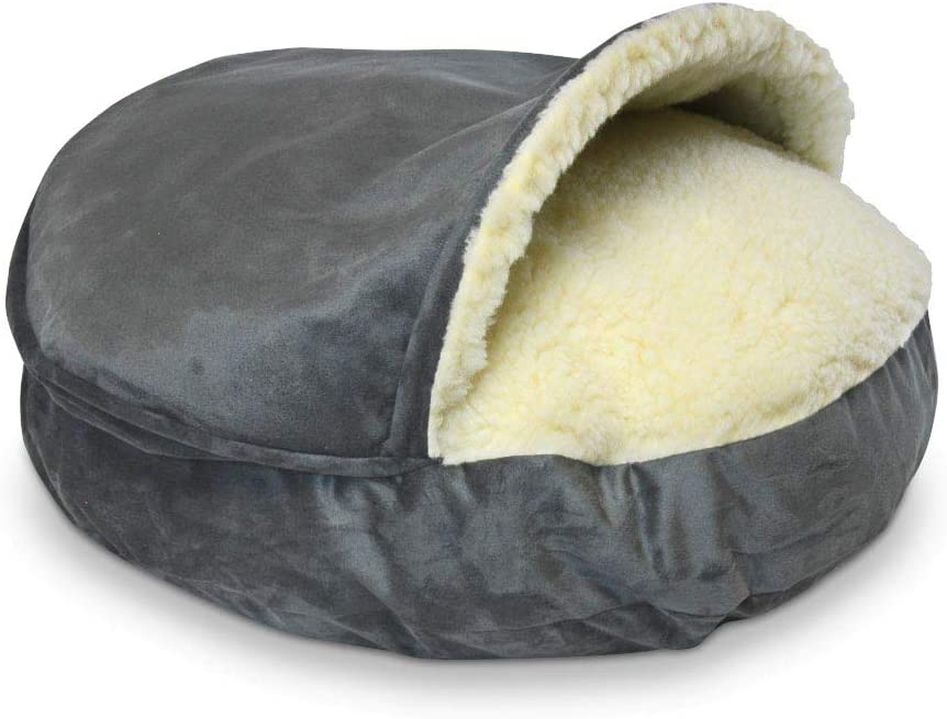 Photo 1 of *SEE NOTES* Microsuede Canopy Pet Bed, Large 32", Gray