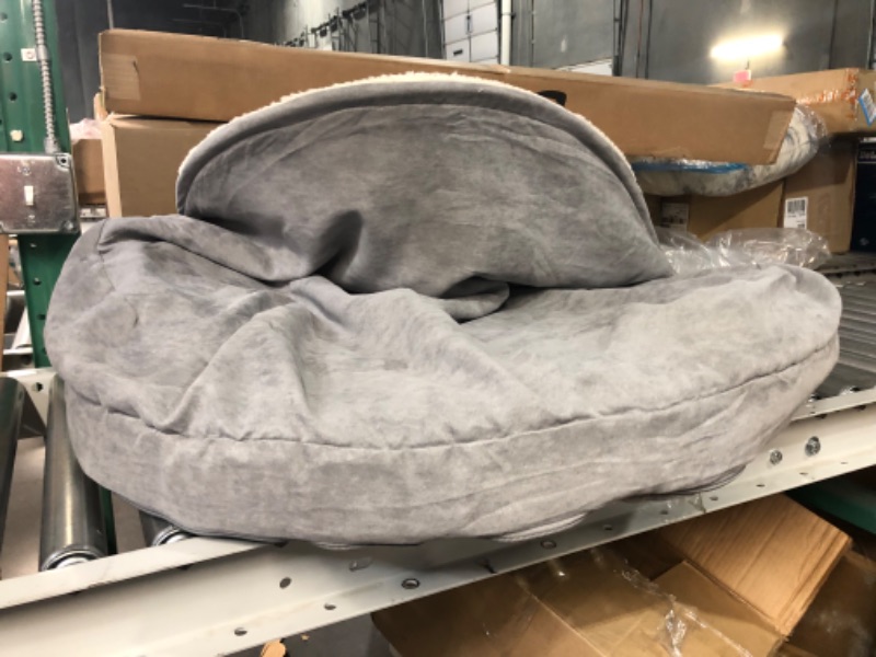 Photo 1 of *SEE NOTES* Microsuede Canopy Pet Bed, Large 32", Gray