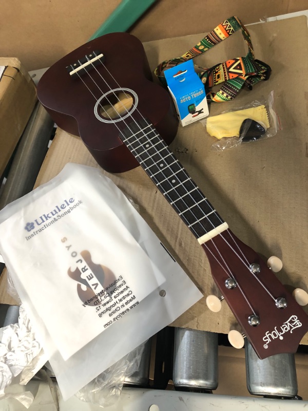 Photo 2 of *SEE NOTES*Everjoys Soprano Ukulele Beginner Pack-21 Inch 