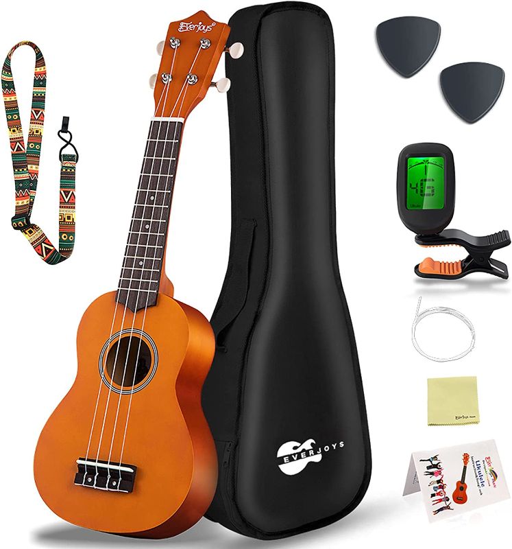 Photo 1 of *SEE NOTES*Everjoys Soprano Ukulele Beginner Pack-21 Inch 