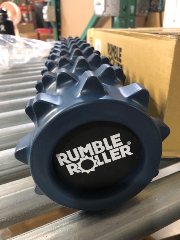 Photo 4 of *IN GOOD CONDITION* RumbleRoller Textured Muscle Foam Roller, 22in, Blue