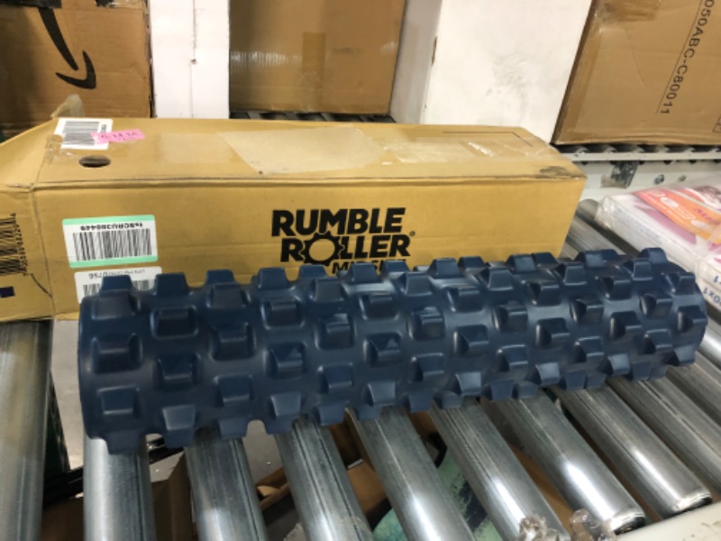 Photo 3 of *IN GOOD CONDITION* RumbleRoller Textured Muscle Foam Roller, 22in, Blue