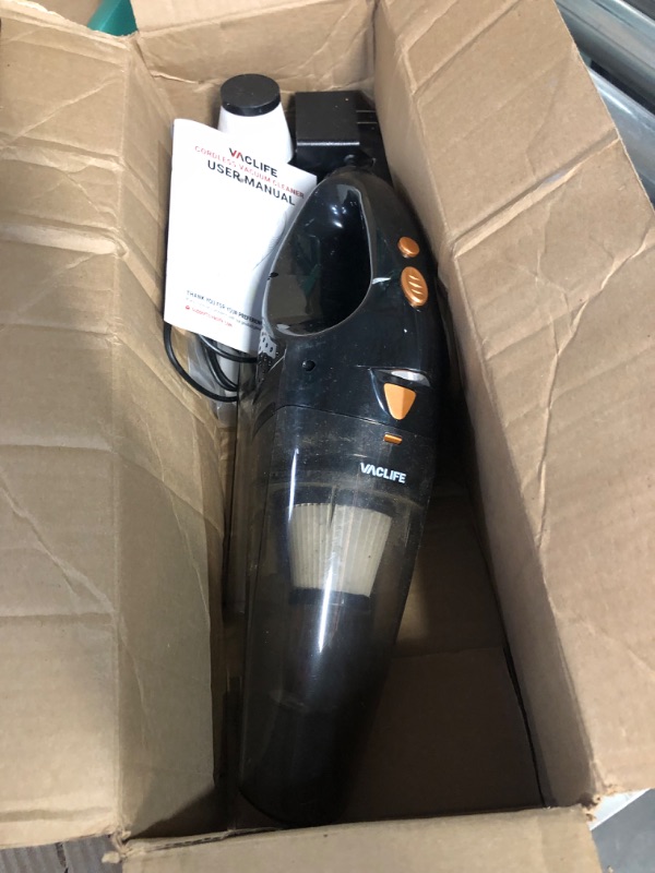 Photo 2 of VacLife Handheld Vacuum, Car Vacuum Cleaner Cordless, Orange (VL189) Orange AK-007A