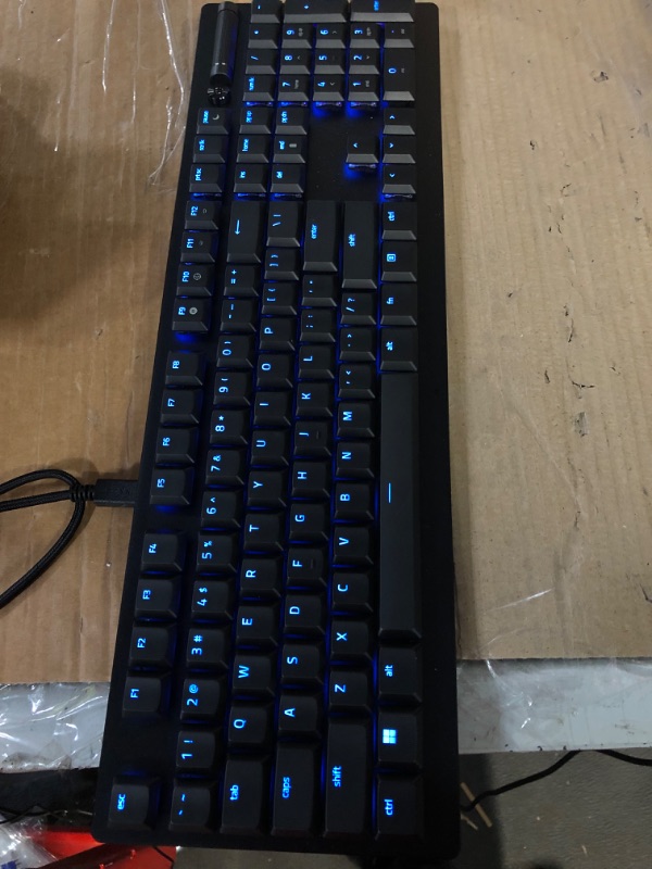 Photo 3 of Razer DeathStalker V2 Pro Wireless Gaming Keyboard: Low-Profile Optical Switches - Clicky Purple - HyperSpeed Wireless & Bluetooth 5.0-40 Hr Battery - Ultra-Durable Coated Keycaps - Chroma RGB DeathStalker V2 Pro Clicky Optical Switch