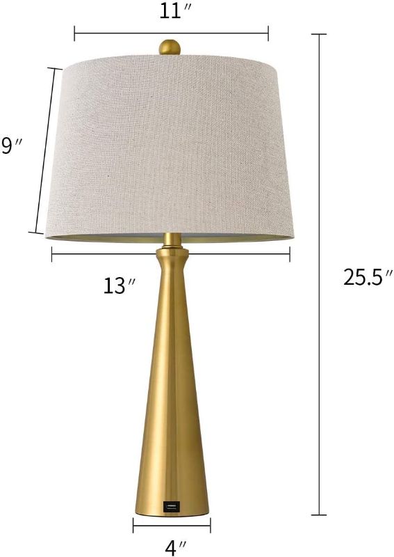 Photo 1 of (READ NOTES) Oneach 25.8" Table Lamps, Set of 2 