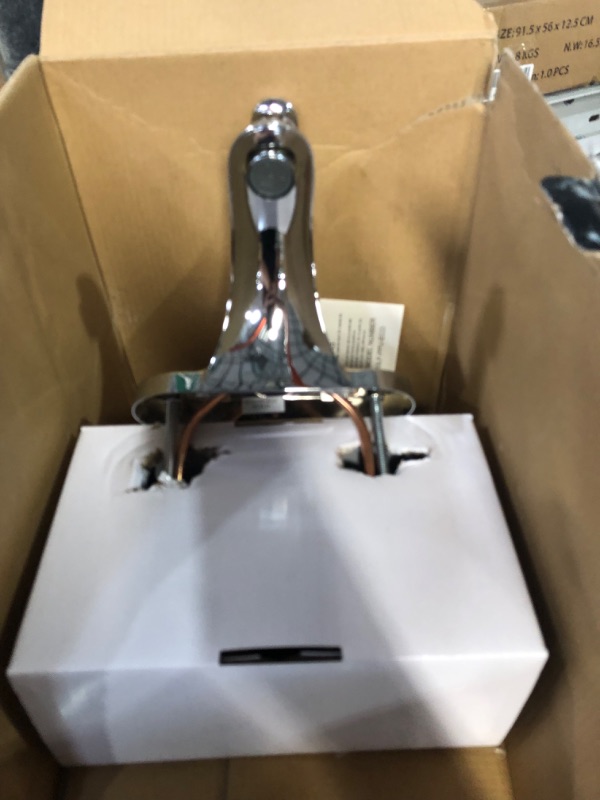 Photo 4 of *MISSING ONE FAUCET*Delta Foundations 4 in. Centerset Single-Handle Pro-Pak Bathroom Faucet in Chrome (2-Pack)