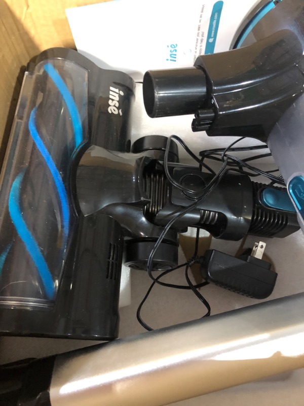 Photo 5 of *POSSIBLY MISSING PIECES* INSE Cordless Vacuum Cleaner, Blue 